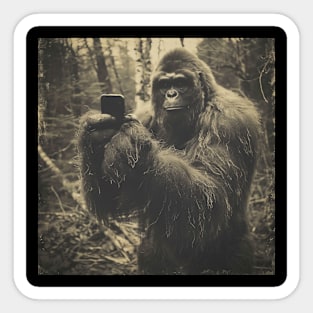 Bigfoot Selfie Smartphone Sticker